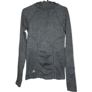 Athleta Seamless Long Sleeve Pullover Grey Top Small